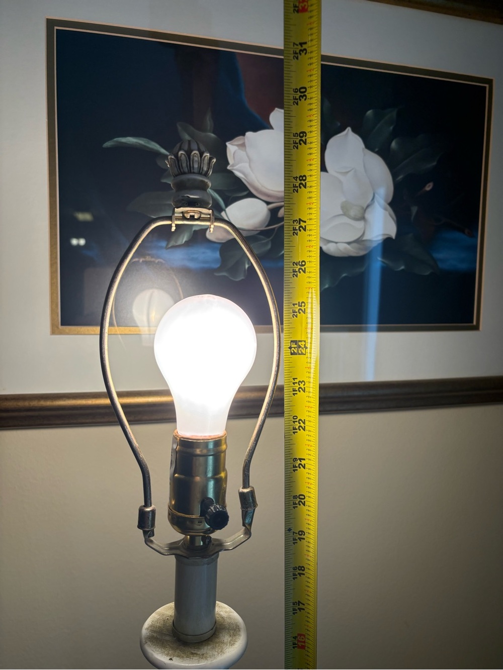 Cream Decorative Twisted Column Table Lamp - Home Accents - Picture 11 of 11